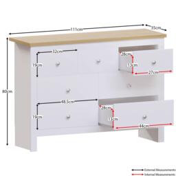 Lassic Vida Designs Arlington 4+3 Drawer Chest - thumbnail 2
