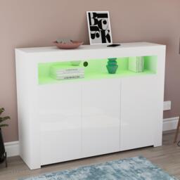 Lassic Vida Designs Nova 3 Door Multi LED Sideboard - thumbnail 7