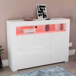 Lassic Vida Designs Nova 3 Door Multi LED Sideboard - thumbnail 8
