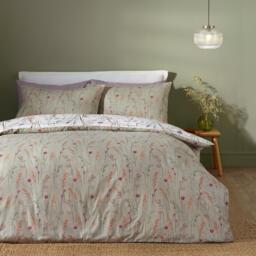 Catherine Lansfield Brushed Grasmere Floral Cotton Duvet Cover Set - thumbnail 2
