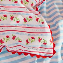 Cath Kidston Treasure Floral Stripe Cotton Duvet Cover Set - thumbnail 5