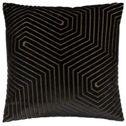 Paoletti Evoke Cut Velvet Fibre Filled Cushion - thumbnail 1