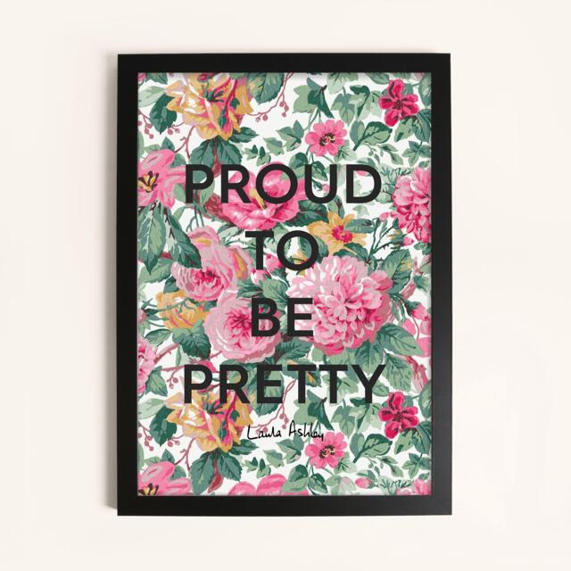 Laura Ashley Aveline Slogan Print in a Black Frame - image 1