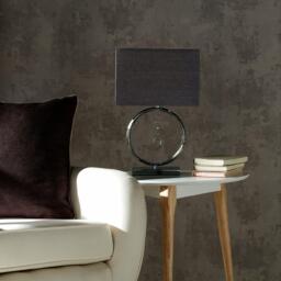K Living Chrome Table Lamp with Crystal Pendant and Shade - thumbnail 1