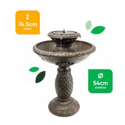 Streetwize Solar Imperial Bird Bath Fountain - Battery Backup - thumbnail 3