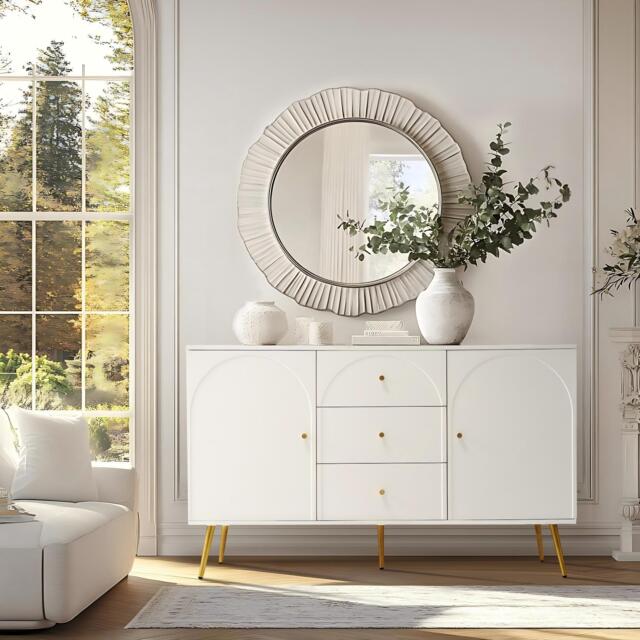 Urban Meuble White Sideboard Modern Design Ample Storage - image 1