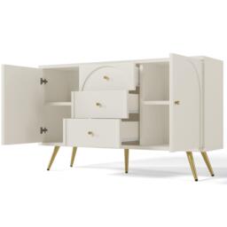 Urban Meuble White Sideboard Modern Design Ample Storage - thumbnail 8