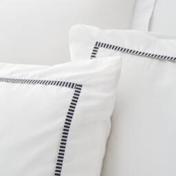Bianca Contrast Trim 200 TC Cotton Duvet Cover Set - thumbnail 3