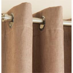 Enhanced Living Vogue Latte Thermal Room Darkening Curtains Eyelet - thumbnail 2