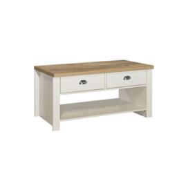 Birlea Highgate 2 Drawer Coffee Table - thumbnail 4