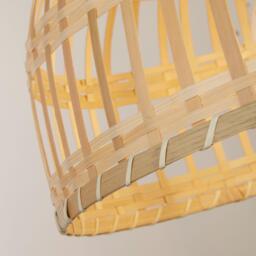 Lighting Collection Bamboo Easy Fit Shade - thumbnail 4