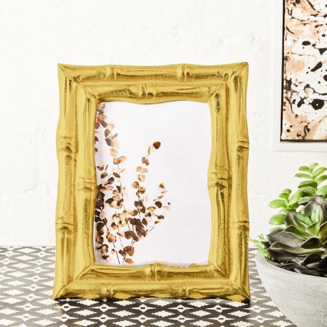 Interiors by Premier Hiba Gold Finish Bamboo Effect Photo Frame 5x7in - image 1