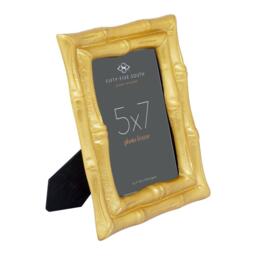Interiors by Premier Hiba Gold Finish Bamboo Effect Photo Frame 5x7in - thumbnail 3