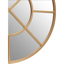Interiors by Premier Descartes Gold Finish Round Wall Mirror - thumbnail 5