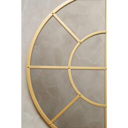 Interiors by Premier Descartes Gold Finish Round Wall Mirror - thumbnail 2
