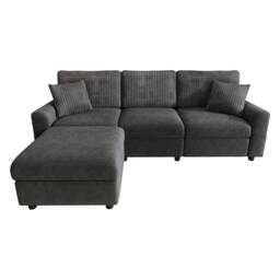 Urban Meuble Modern 3-Seater L-Shaped Sofa with Ottoman - thumbnail 5