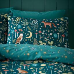 Catherine Lansfield Enchanted Twilight Reversible Duvet Cover Set - thumbnail 3