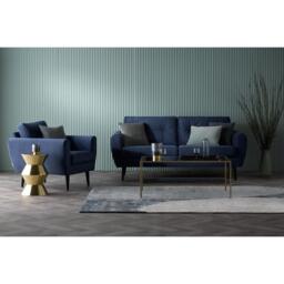 Jack Wills Jack 3 Seat Sofa in Velvet - thumbnail 2