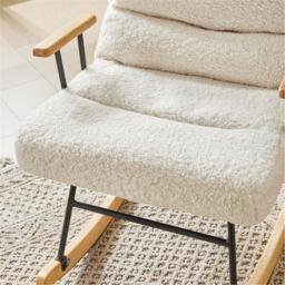 Kabinet UK Sherpa Upholstered Adjustable Rocking Chair - thumbnail 7