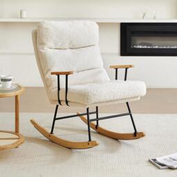 Kabinet UK Sherpa Upholstered Adjustable Rocking Chair - thumbnail 9