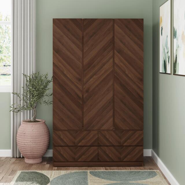 GFW GFW Catania 3 Door 4 Drawer Wardrobe - image 1