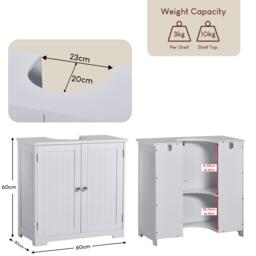 Lassic Bath Vida Priano 2 Door Under Sink Cabinet - thumbnail 2