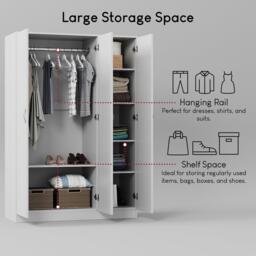 Lassic Vida Designs Riano 3 Door Wardrobe - thumbnail 5