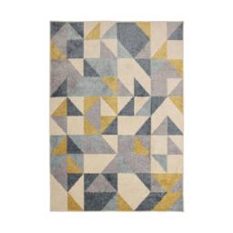 Homemaker Juno Multi Geo Rug Blue/Gold - thumbnail 2