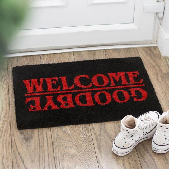 Something Different Black Welcome Goodbye Doormat - image 1