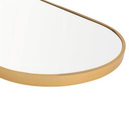 LIFE IDEAS Gold Oval Frame Self-adhesive Full Length Mirror - thumbnail 4