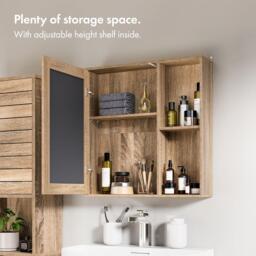 VonHaus VonHaus Bathroom Mirror Cabinet - Chester Range - thumbnail 5