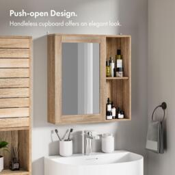 VonHaus VonHaus Bathroom Mirror Cabinet - Chester Range - thumbnail 4