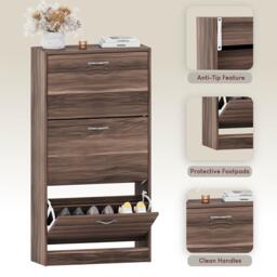 Lassic Vida Designs 3 Drawer Shoe Cabinet - thumbnail 6