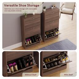 Lassic Vida Designs 3 Drawer Shoe Cabinet - thumbnail 4