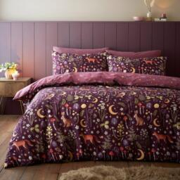 Catherine Lansfield Enchanted Twilight Reversible Duvet Cover Set - thumbnail 1