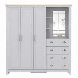 Jack Wills Lancaster 4 Drawer Wardrobe Combi Unit - thumbnail 2