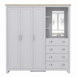 Jack Wills Lancaster 4 Drawer Wardrobe Combi Unit - thumbnail 2