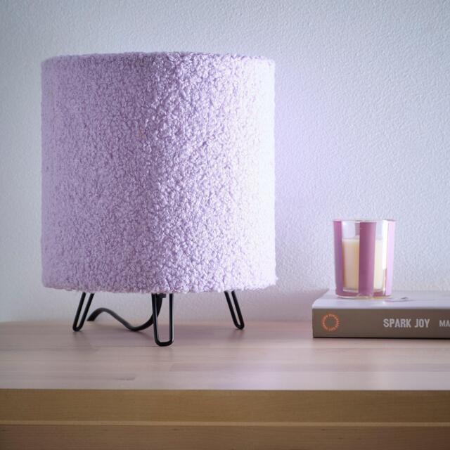 K Living Miami Lilac Linen Table Lamp - image 1