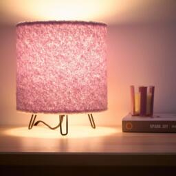 K Living Miami Lilac Linen Table Lamp - thumbnail 2