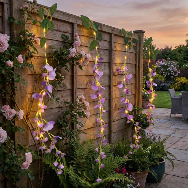 Streetwize Solar Decorative Wisteria Flower Lights - image 1