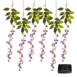 Streetwize Solar Decorative Wisteria Flower Lights - thumbnail 2
