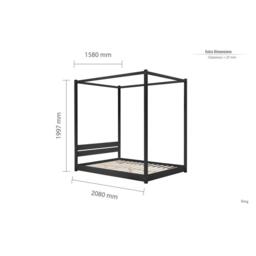 Birlea Darwin Four Poster Bed - thumbnail 7