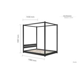 Birlea Darwin Four Poster Bed - thumbnail 8