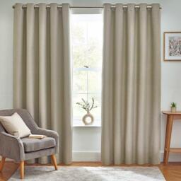 Furn Dawn Textured Blackout Eyelet Curtains - thumbnail 1