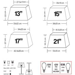 K Living Modern White Rectangle Light Shade for Ceiling - thumbnail 3