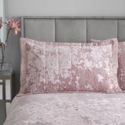 Catherine Lansfield Crushed Velvet Quilted Pillow sham Pair - thumbnail 1