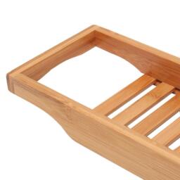 LIFE IDEAS Bamboo Bath Tray Bathtub Caddy for Bathroom - thumbnail 4