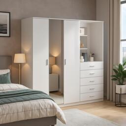 Jack Wills Carlton High Gloss Mirror Combi Unit - thumbnail 1
