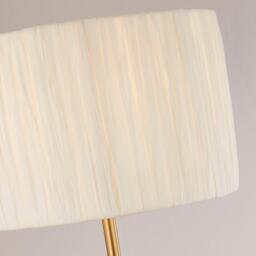 Lighting Collection White Raffia Floor Lamp - thumbnail 2