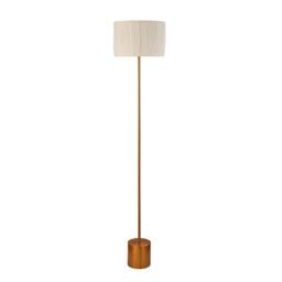 Lighting Collection White Raffia Floor Lamp - thumbnail 3